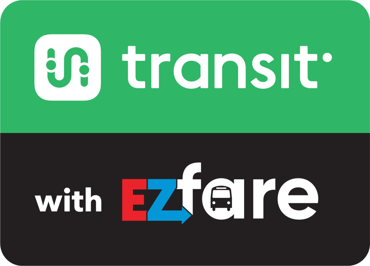 transit app with ez fare logo